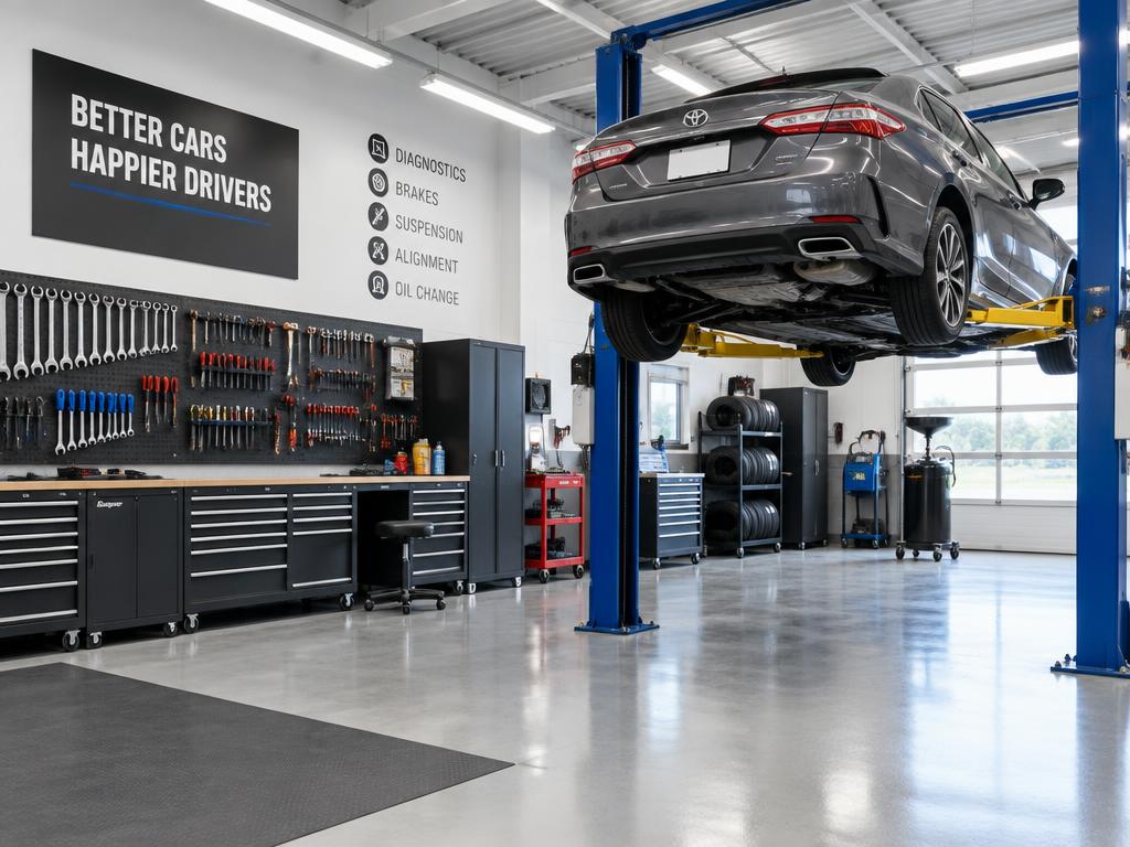 Estrutura profissional do Centro Automotivo Juninho